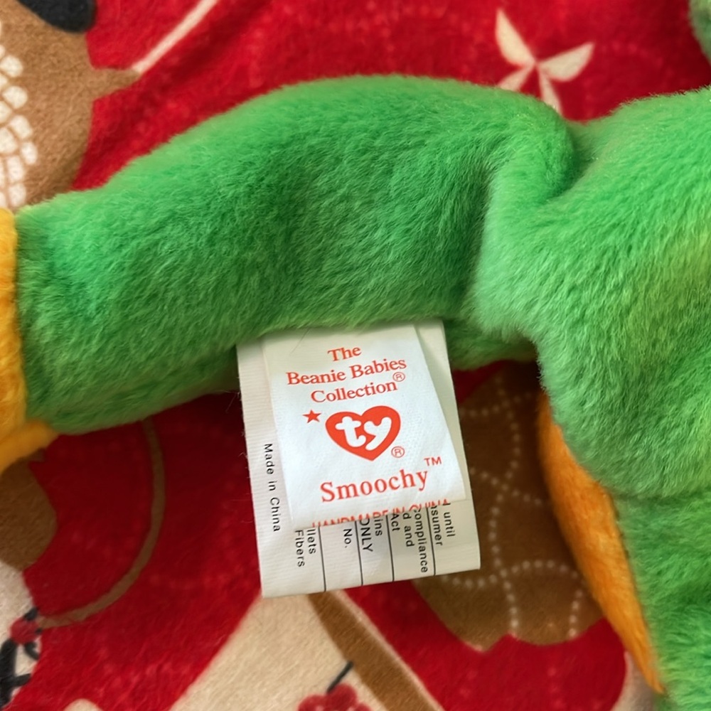 Ty beanie baby frog Smoochy. Kept in cases. - Picture 7 of 9